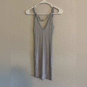 Project Social T Black and White Striped Dress